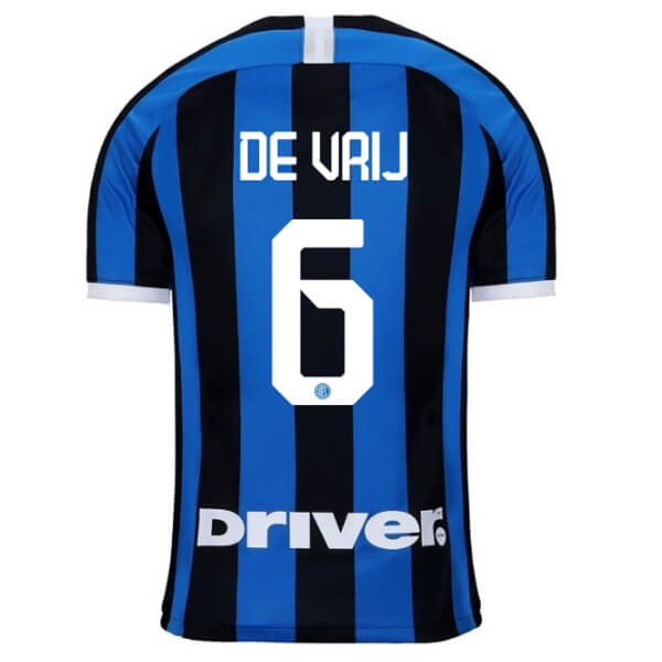 Camiseta Inter De Milán NO.6 De Vrij Replica Primera Ropa 2019/20 Azul